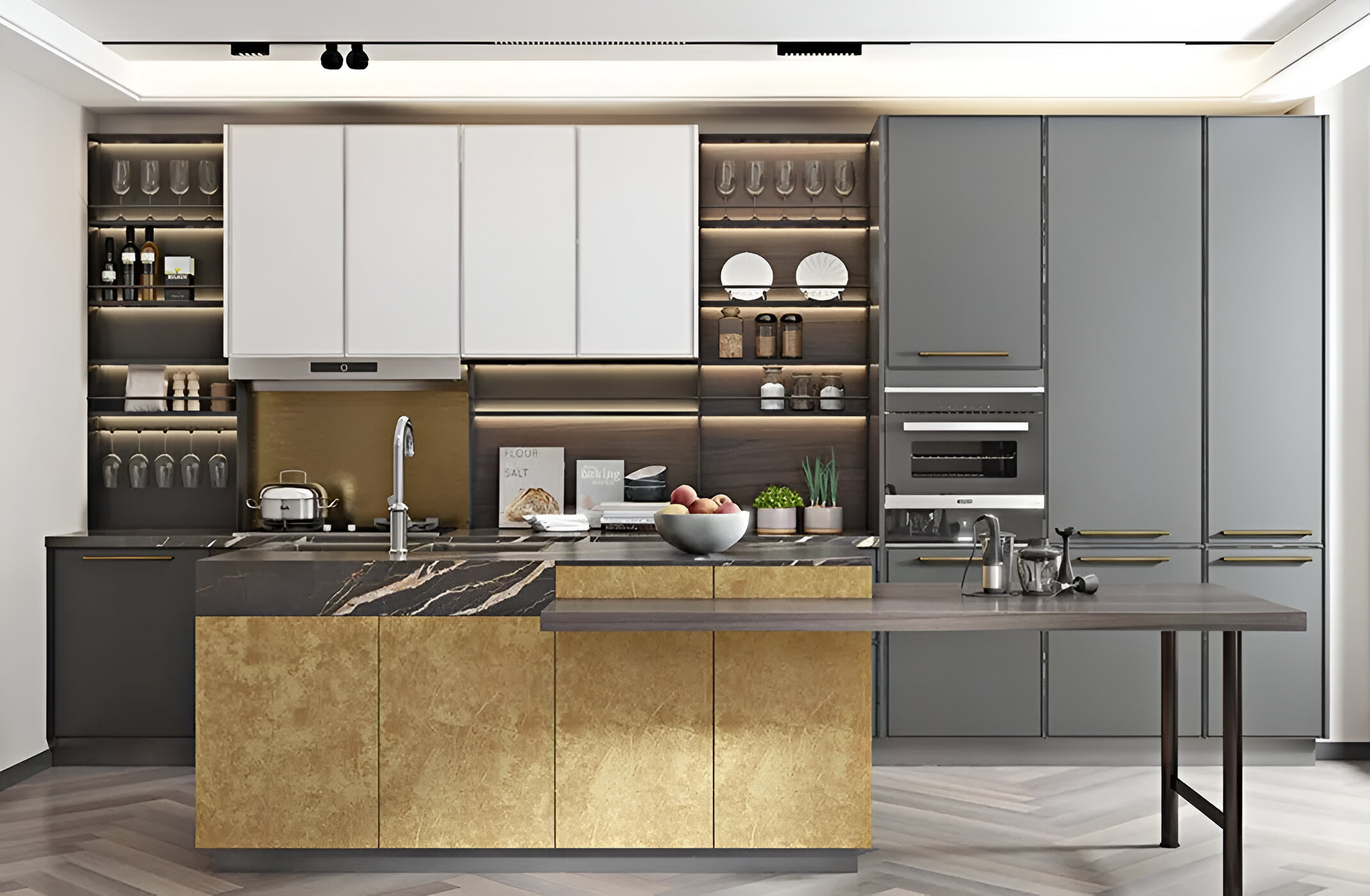 Lacquered Kitchen